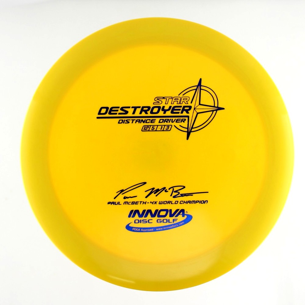 Destroyer - 4x World Champion Paul McBeth - Yellow - 175.8 gm -  Disc ID: 604435