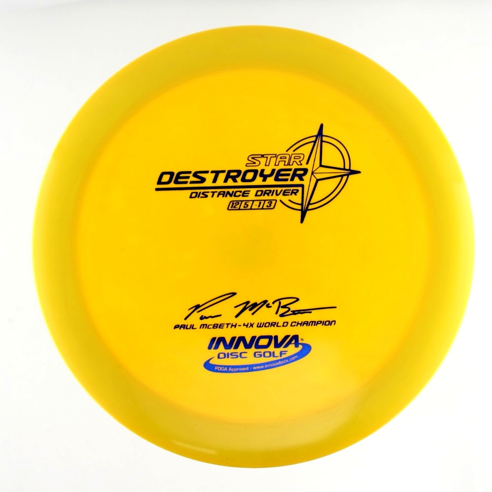 Destroyer - 4x World Champion Paul McBeth - Yellow - 171.5 gm -  Disc ID: 604437