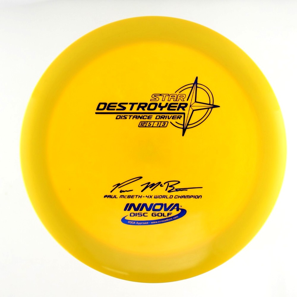 Destroyer - 4x World Champion Paul McBeth - Yellow - 174.7 gm -  Disc ID: 604438