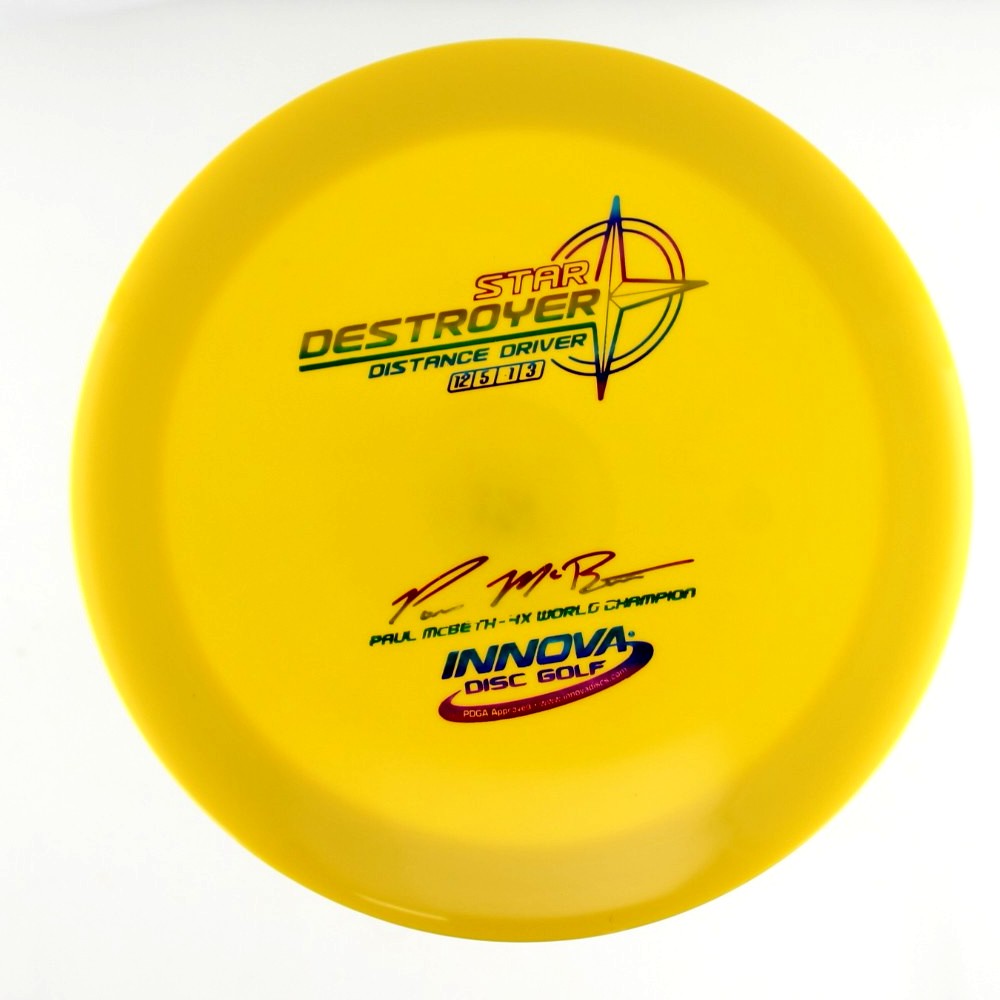Destroyer - 4x World Champion Paul McBeth - Yellow - 169.3 gm -  Disc ID: 604439