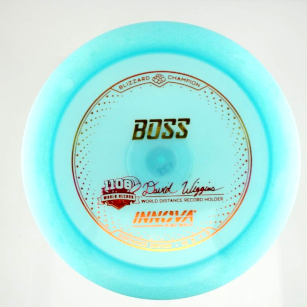 Boss - David Wiggins Jr. World Distance Record 1108 feet - Blue - 138.8 gm -  Disc ID: 606537