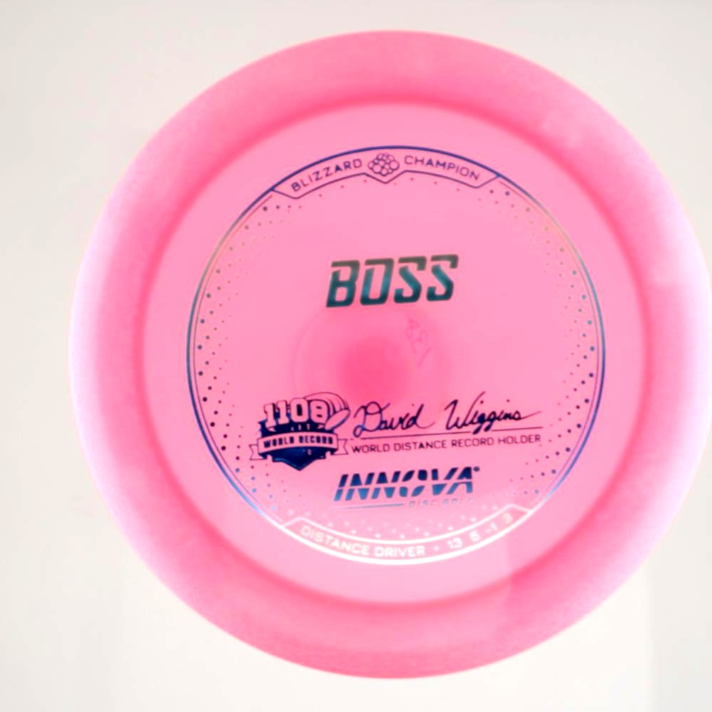 Boss - David Wiggins Jr. World Distance Record 1108 feet - Pink - 138.1 gm -  Disc ID: 606539