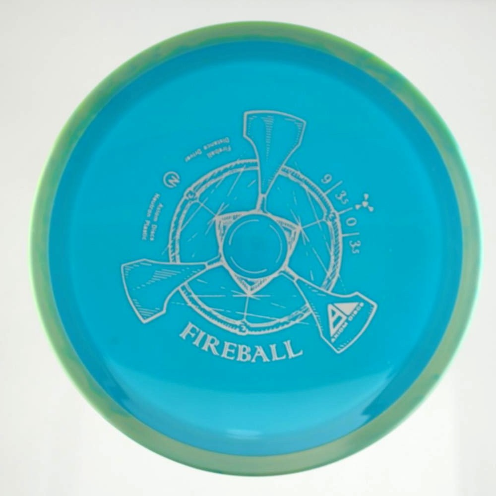 Fireball - Standard - Teal Rim - 175.3 gm -  Disc ID: 607318