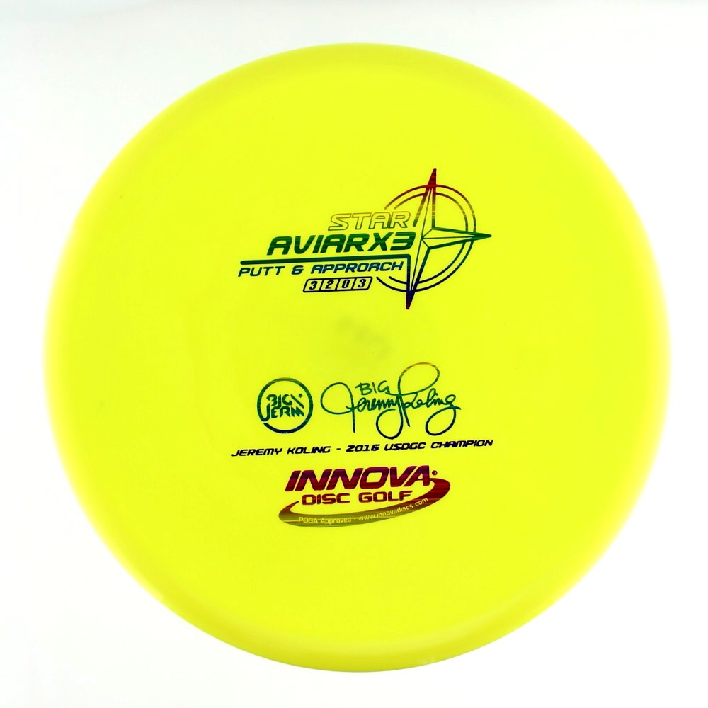 AviarX3 - Big Jerm Jeremy Koling 2016 USDGC Champion - Yellow - 177.4 gm -  Disc ID: 609366