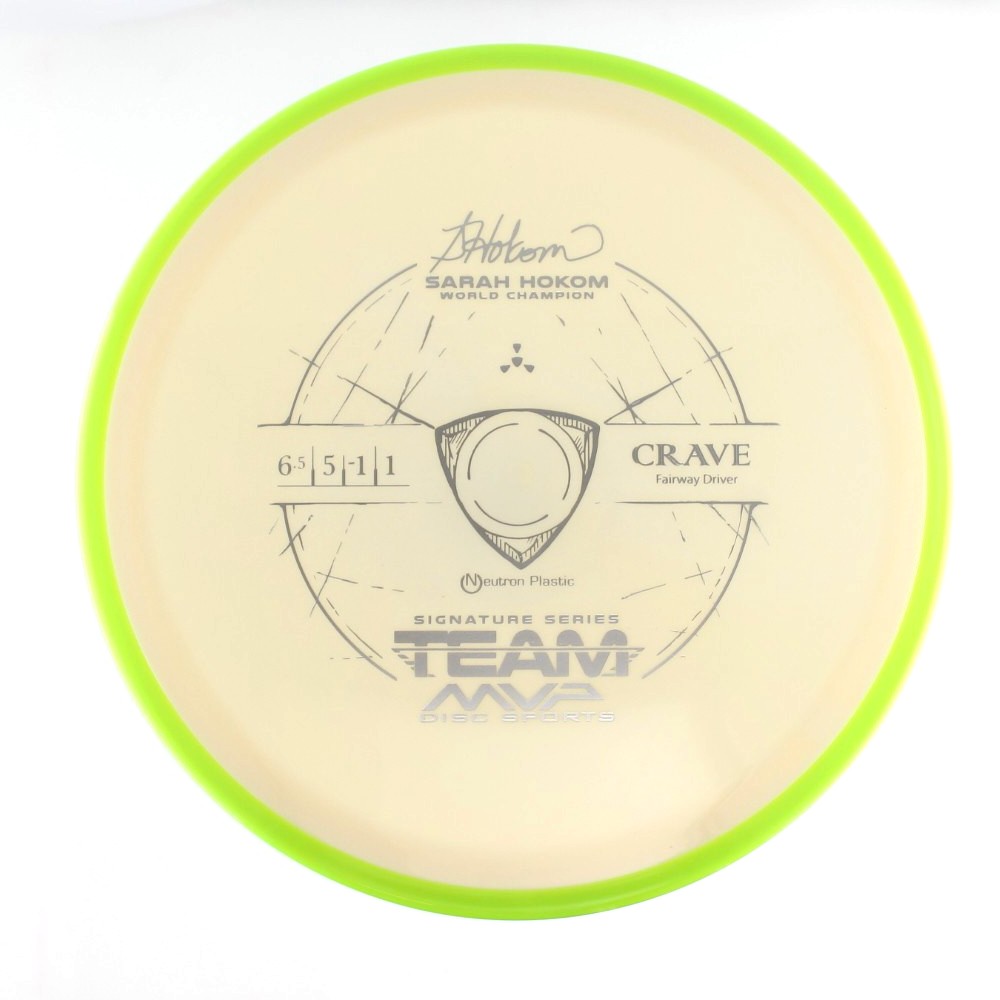 Crave - Sarah Hokom Team MVP Signature Series - Day Glo Rim - 161.2 gm -  Disc ID: 610641