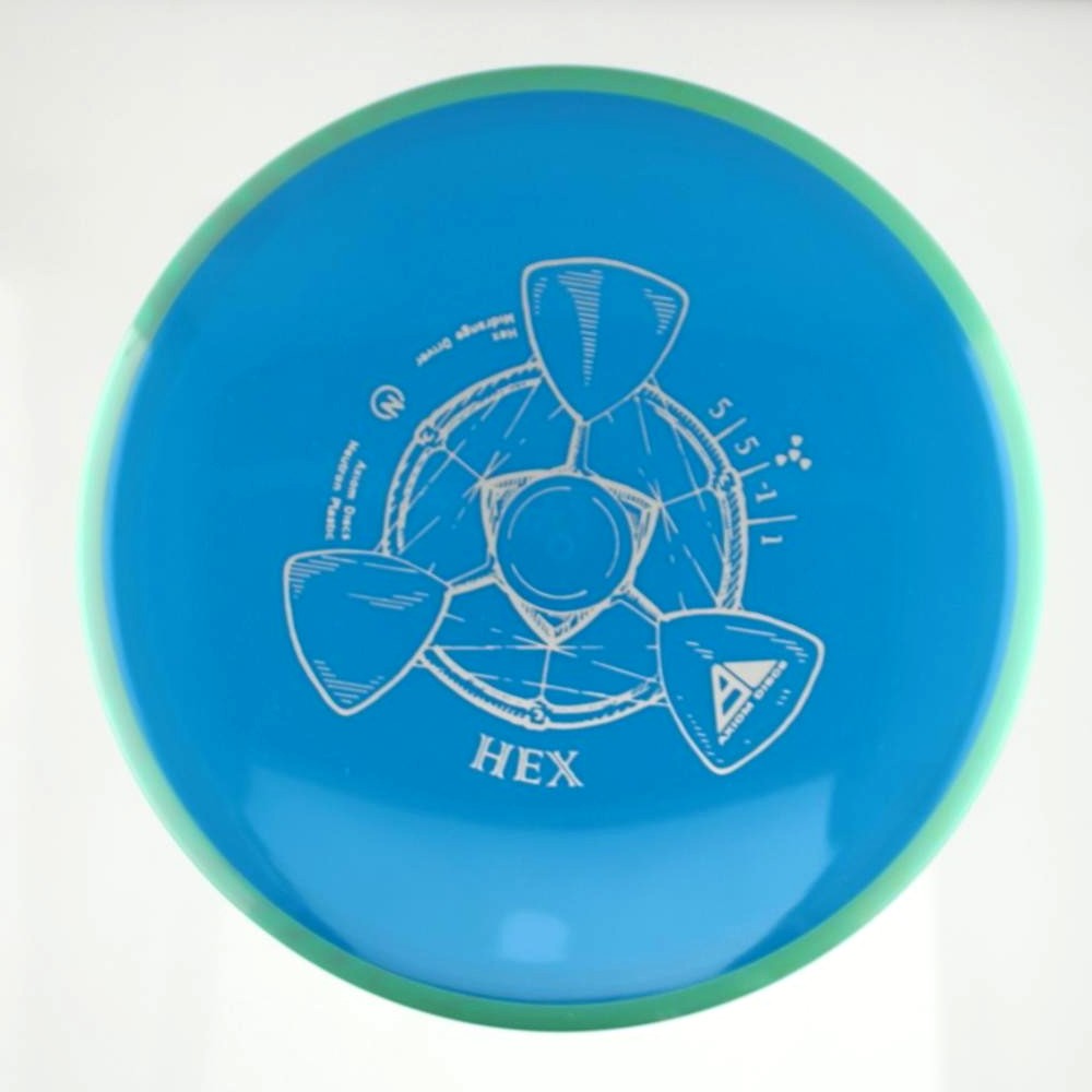 Hex - Standard - Teal Rim - 175.4 gm -  Disc ID: 610859