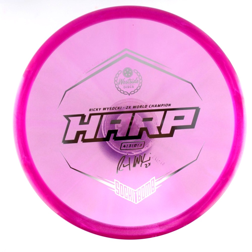 Harp - 2x Ricky Wysocki Sockibomb Stamp - Purple - 176.4 gm -  Disc ID: 613176