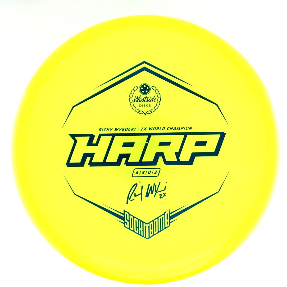 Harp - 2x Ricky Wysocki Sockibomb Stamp - Yellow - 176.4 gm -  Disc ID: 613183