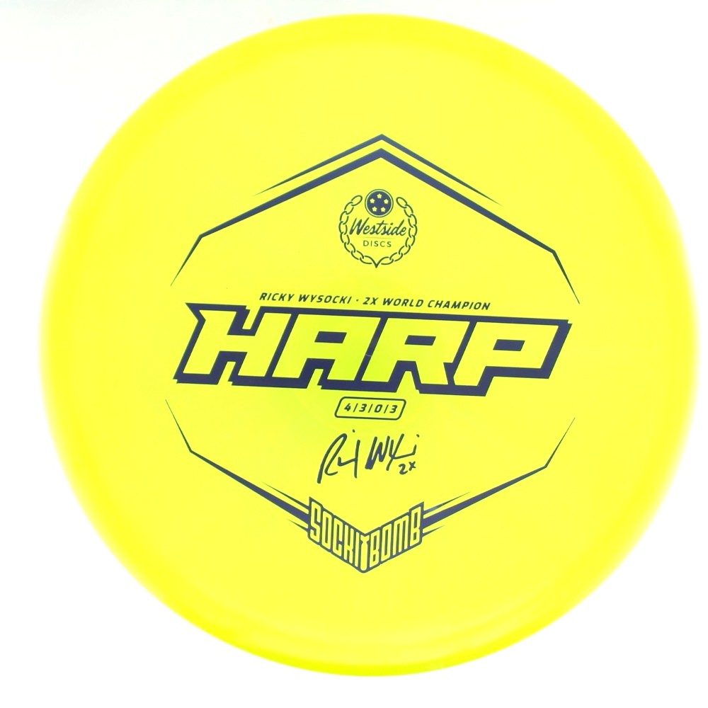 Harp - 2x Ricky Wysocki Sockibomb Stamp - Yellow - 175.5 gm -  Disc ID: 613186