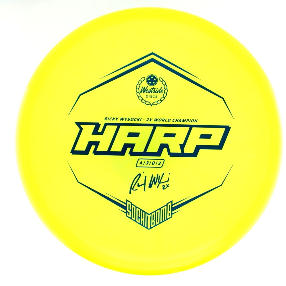 Harp - 2x Ricky Wysocki Sockibomb Stamp - Yellow - 175.8 gm -  Disc ID: 613187