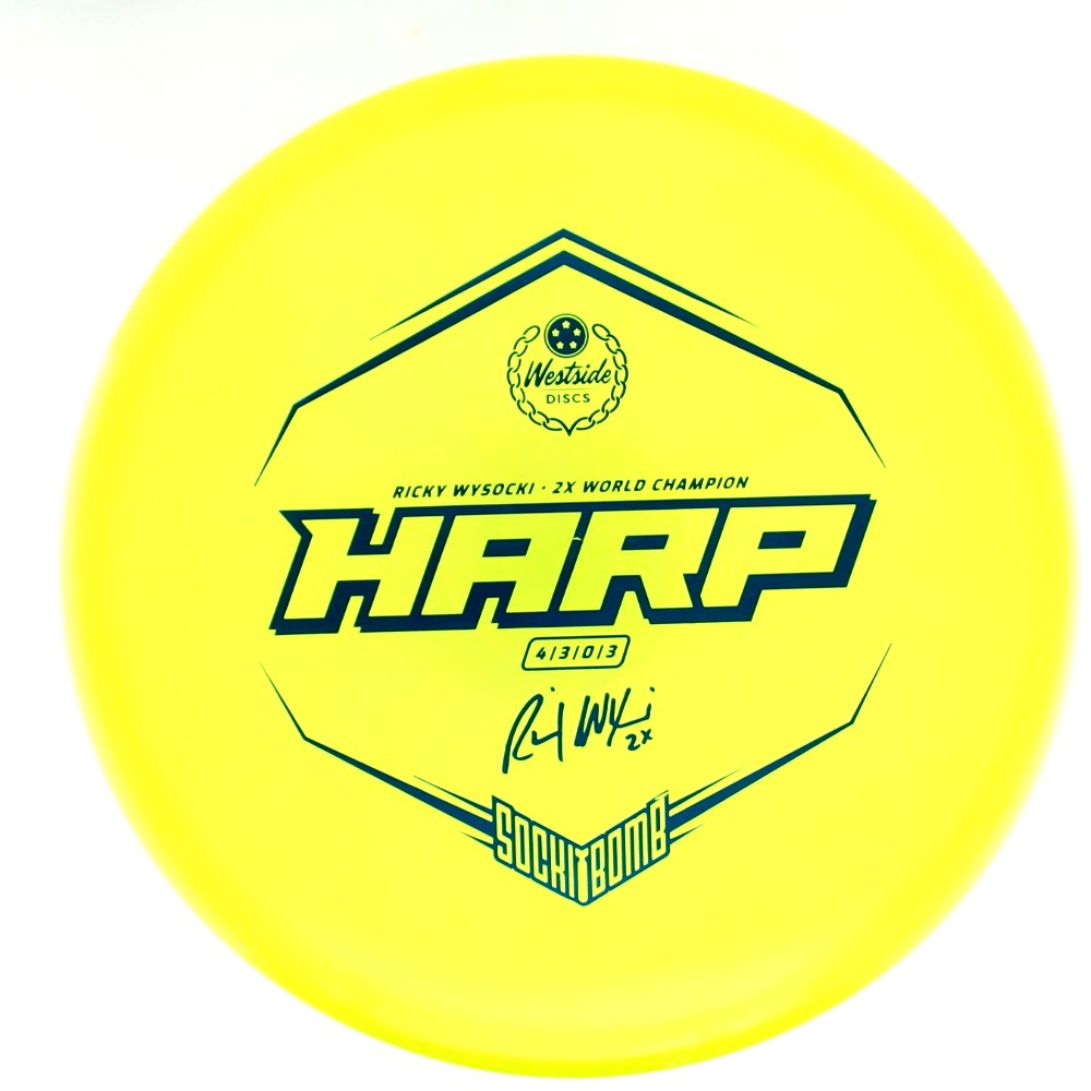 Harp - 2x Ricky Wysocki Sockibomb Stamp - Yellow - 175.4 gm -  Disc ID: 613189