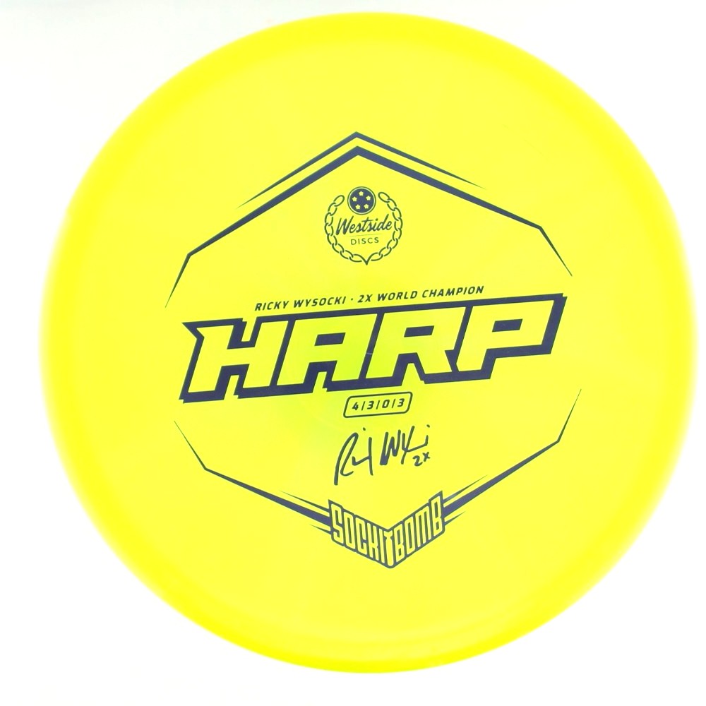 Harp - 2x Ricky Wysocki Sockibomb Stamp - Yellow - 174.2 gm -  Disc ID: 613190