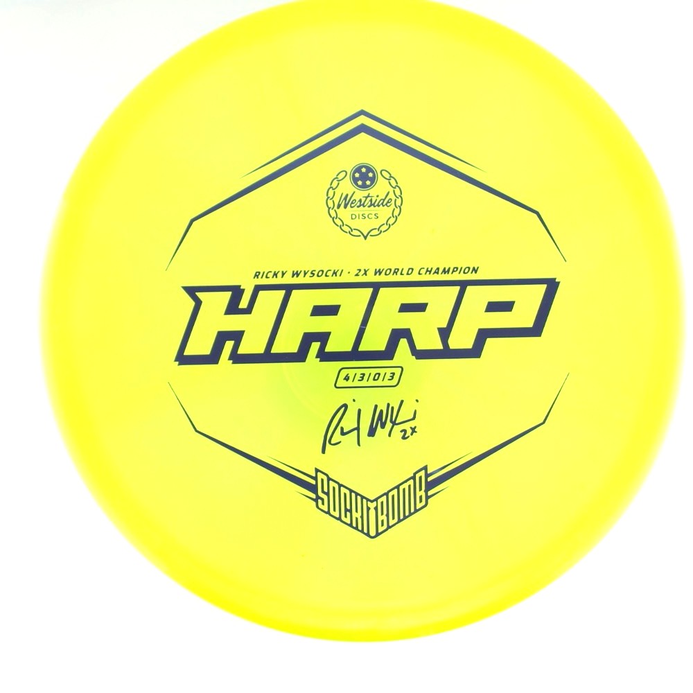 Harp - 2x Ricky Wysocki Sockibomb Stamp - Yellow - 175.5 gm -  Disc ID: 613192