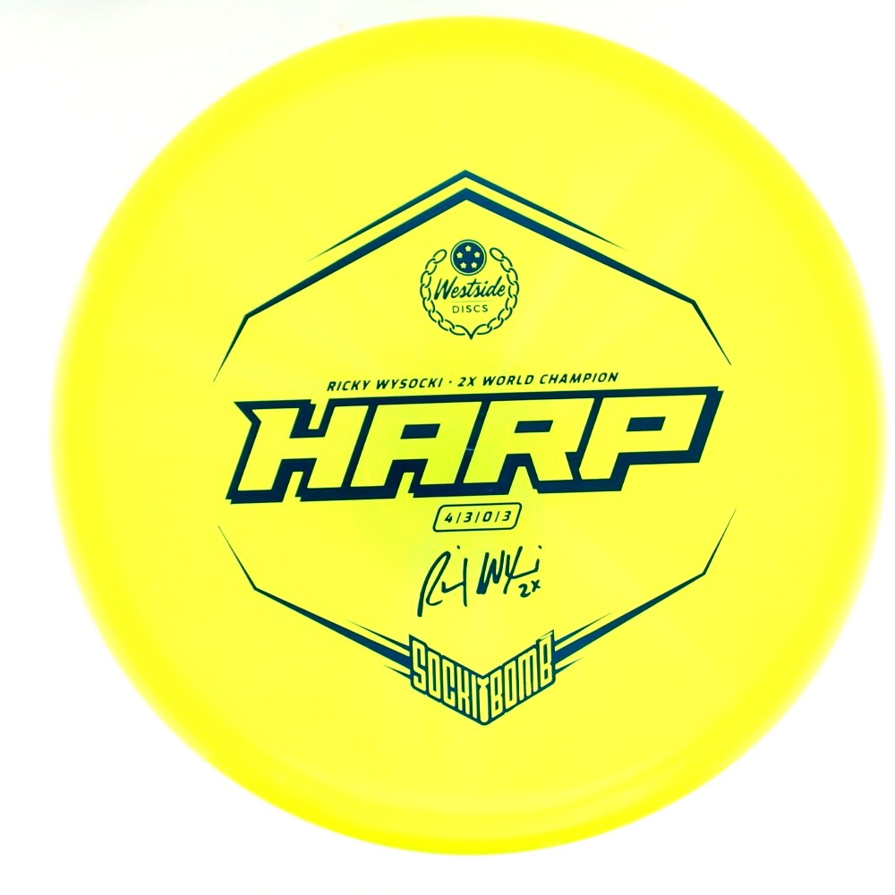 Harp - 2x Ricky Wysocki Sockibomb Stamp - Yellow - 176.9 gm -  Disc ID: 613193