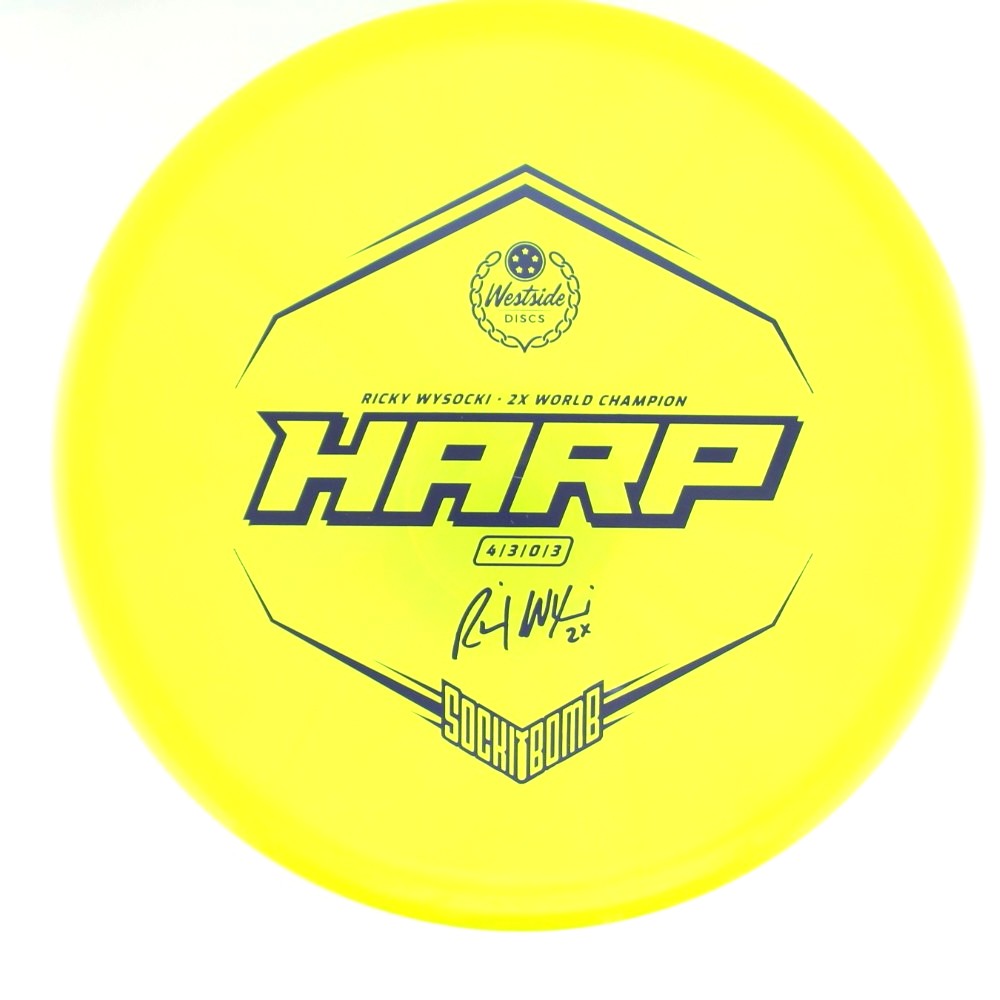 Harp - 2x Ricky Wysocki Sockibomb Stamp - Yellow - 175.1 gm -  Disc ID: 613196