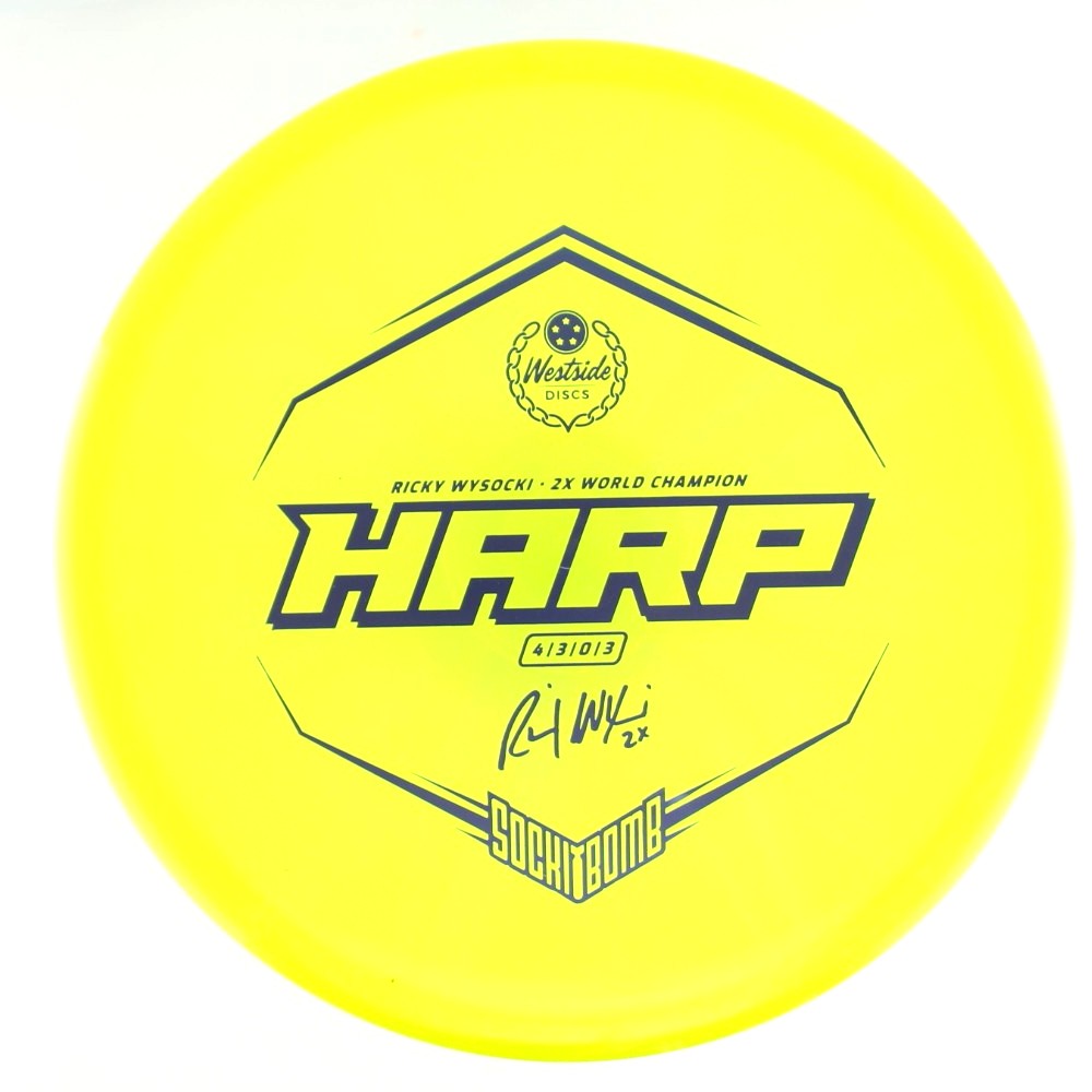 Harp - 2x Ricky Wysocki Sockibomb Stamp - Yellow - 174.8 gm -  Disc ID: 613201