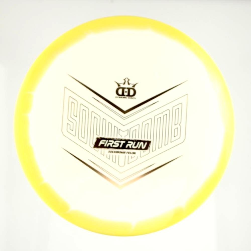 Sockibomb Felon - First Run - Yellow - 176.3 gm -  Disc ID: 613401