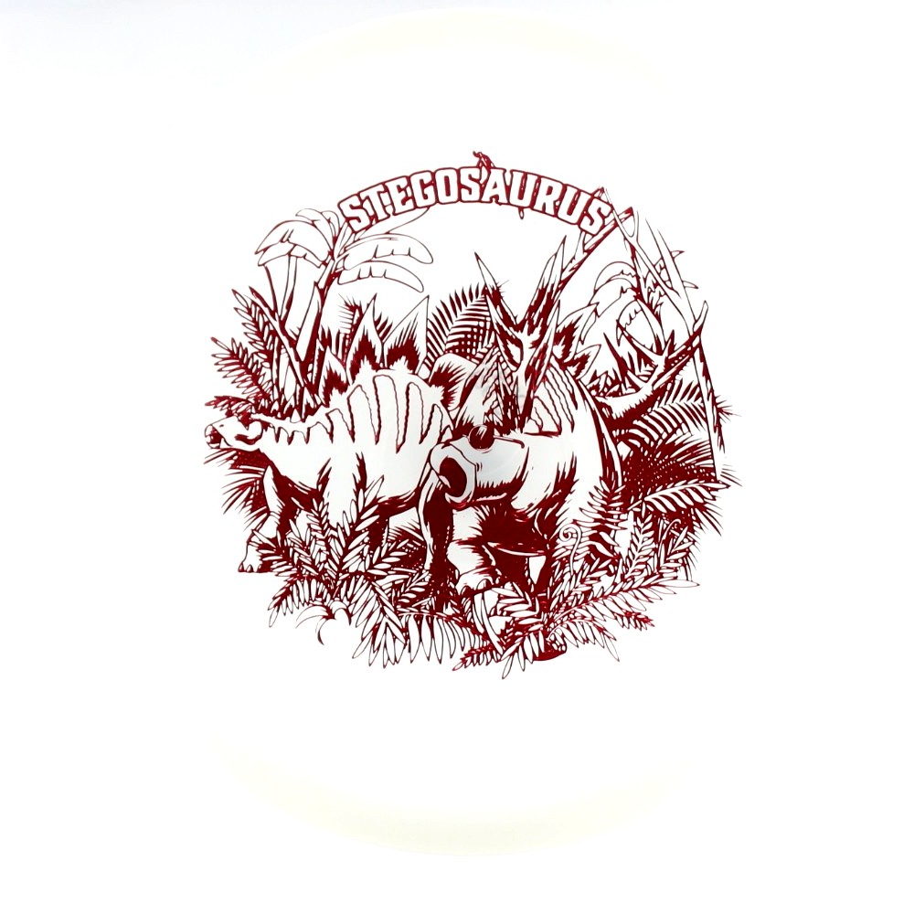 Stegosaurus - Standard - White - 125.8 gm -  Disc ID: 613637