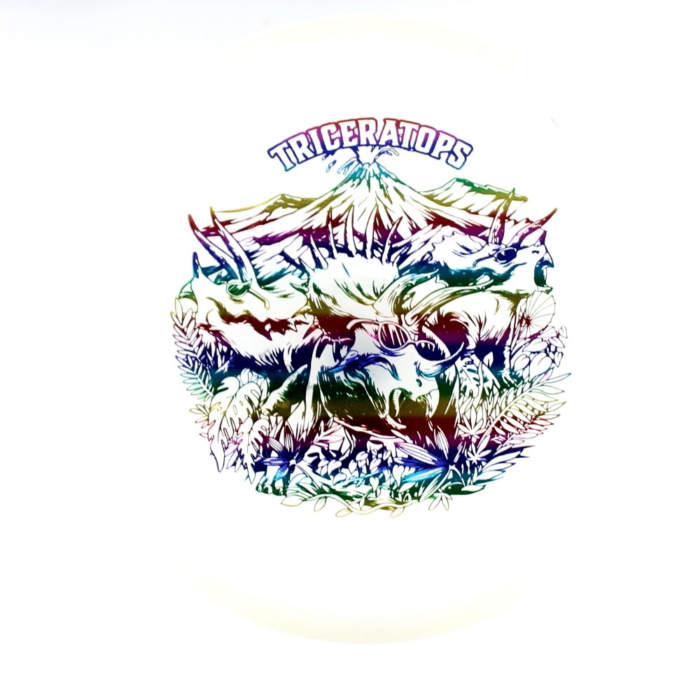 Triceratops - Standard - White - 123.1 gm -  Disc ID: 613642